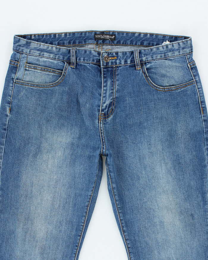 Vintage Y2K Dolce & Gabbana Straight Leg Medium Wash Jeans - W36 L31