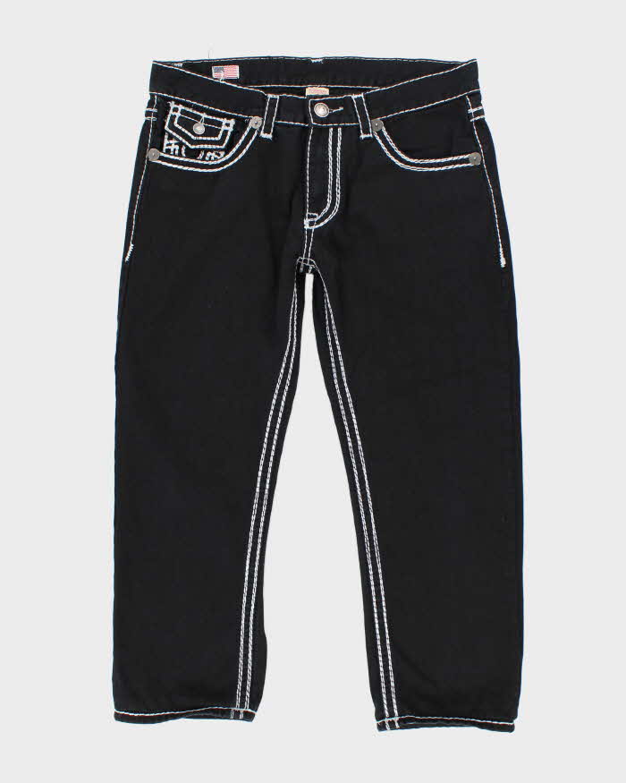 Vintage Y2K True Religion Contrast Stitch Straight Leg Jeans - W36 L26