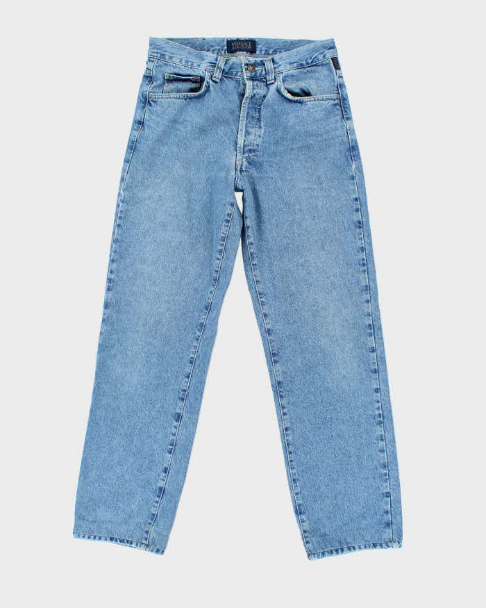 Vintage 90's Versace Couture Medium Wash Straight Leg Jeans - W30 L29