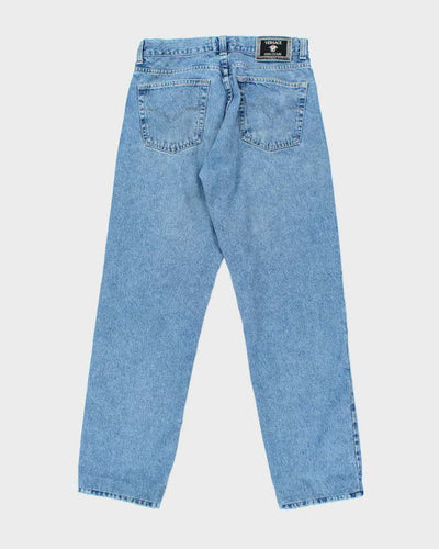 Vintage 90's Versace Couture Medium Wash Straight Leg Jeans - W30 L29