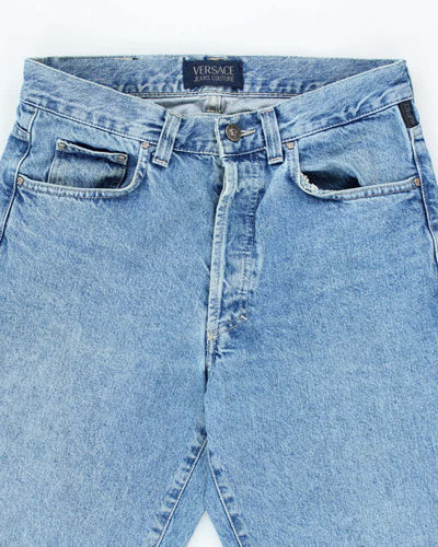 Vintage 90's Versace Couture Medium Wash Straight Leg Jeans - W30 L29