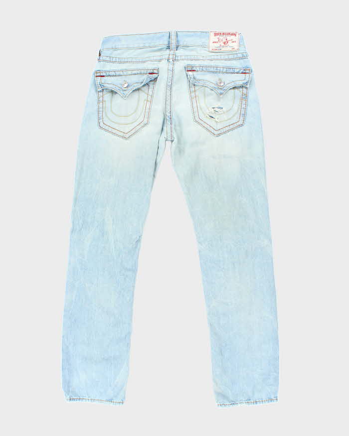 Vintage Y2K True Religion Light Wash Pre-Distressed Denim - W32 L30
