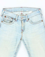 Vintage Y2K True Religion Light Wash Pre-Distressed Denim - W32 L30