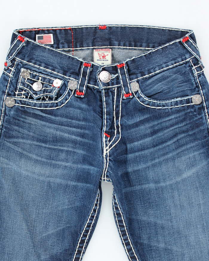 Vintage Y2K True Religion Dark Wash Straight Leg Jeans - W28 L29