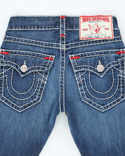 Vintage Y2K True Religion Dark Wash Straight Leg Jeans - W28 L29