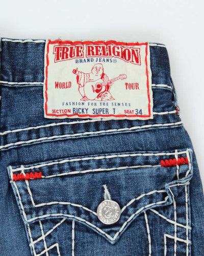 Vintage Y2K True Religion Dark Wash Straight Leg Jeans - W28 L29