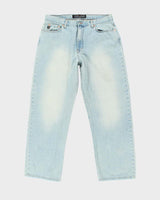 Vintage Y2K Guess Wide Leg Light Wash Jeans - W32 L29