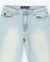 Vintage Y2K Guess Wide Leg Light Wash Jeans - W32 L29