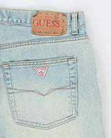 Vintage Y2K Guess Wide Leg Light Wash Jeans - W32 L29