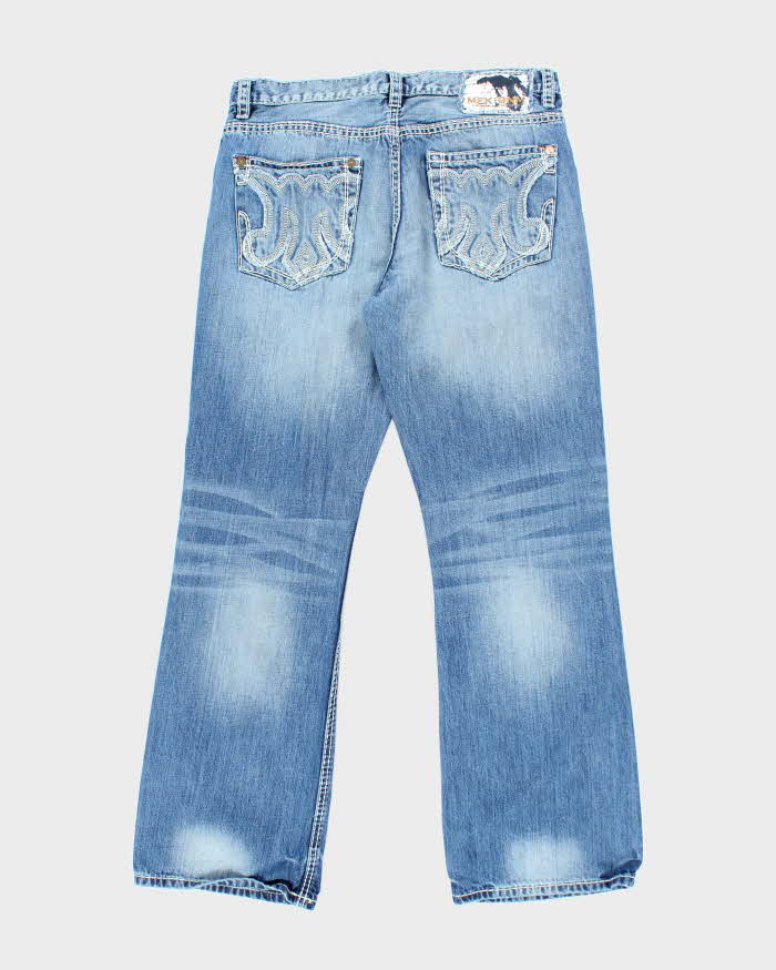 Vintage Y2K MEK DNM Medium Wash Bootcut Jeans - W32 L32