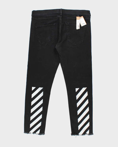 DSWT Off White Straight Leg Black Wash Jeans - W36 L28