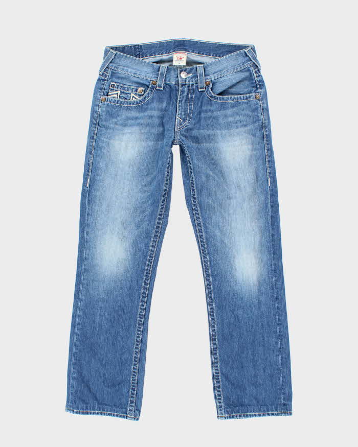 Vintage Y2K True Religion Straight Leg Medium Wash Faded Jeans - W32 L29