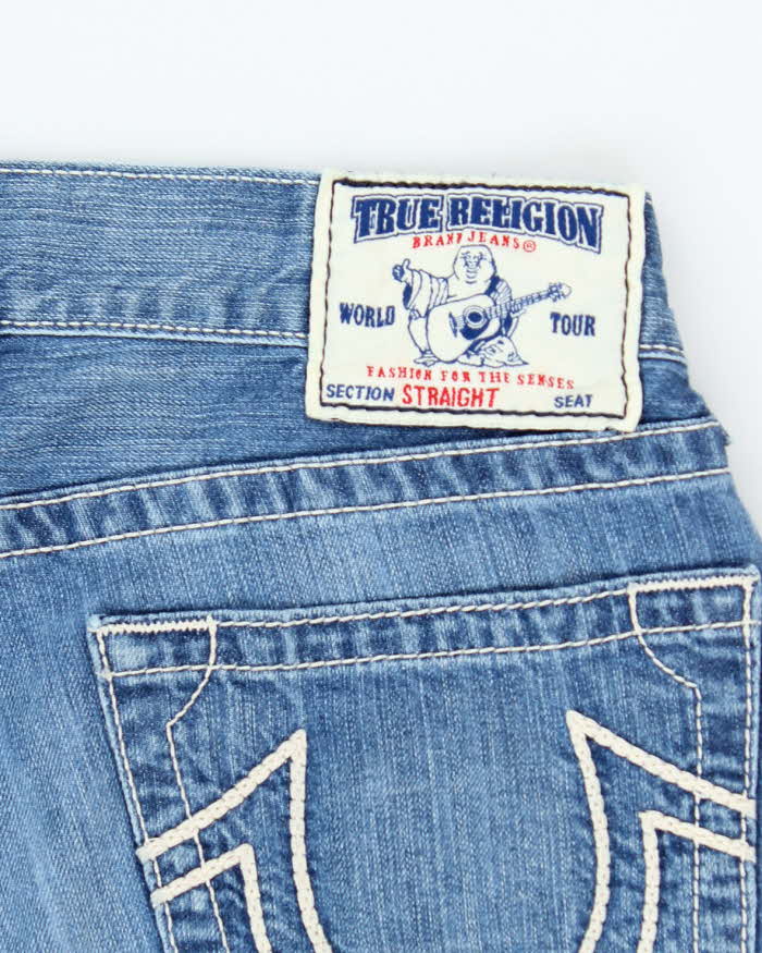Vintage Y2K True Religion Straight Leg Medium Wash Faded Jeans - W32 L29