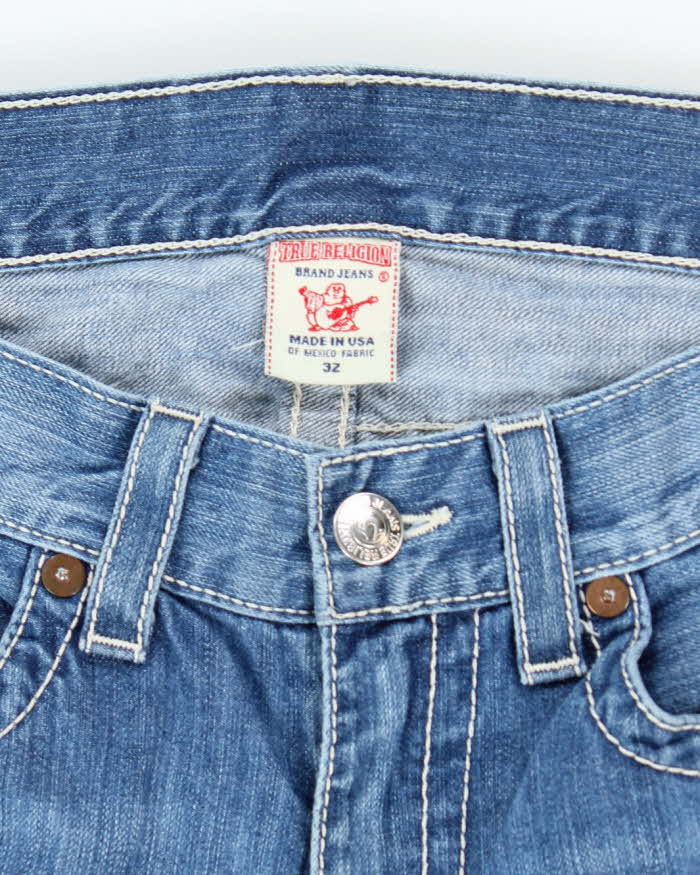 Vintage Y2K True Religion Straight Leg Medium Wash Faded Jeans - W32 L29