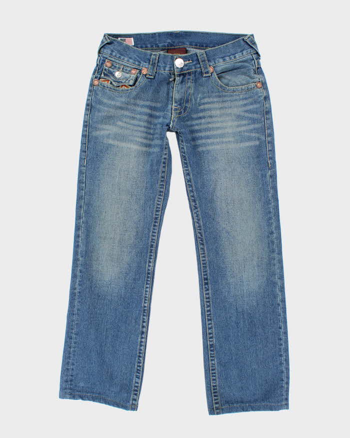 Vintage Y2K True Religion Medium Wash Straight Leg Jeans - W32 L29