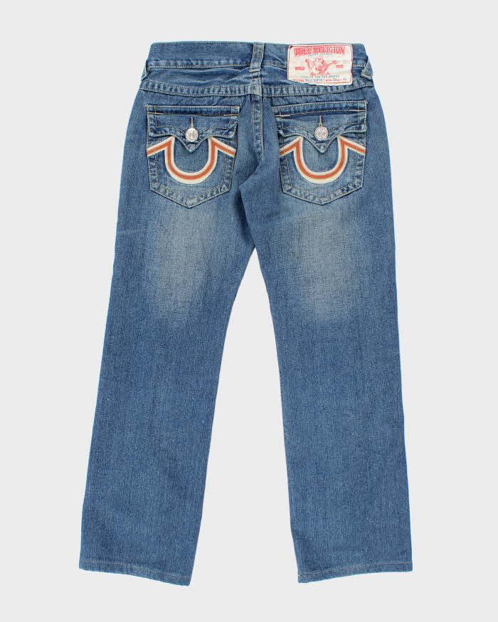 Vintage Y2K True Religion Medium Wash Straight Leg Jeans - W32 L29
