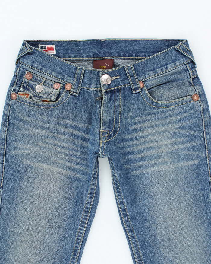 Vintage Y2K True Religion Medium Wash Straight Leg Jeans - W32 L29