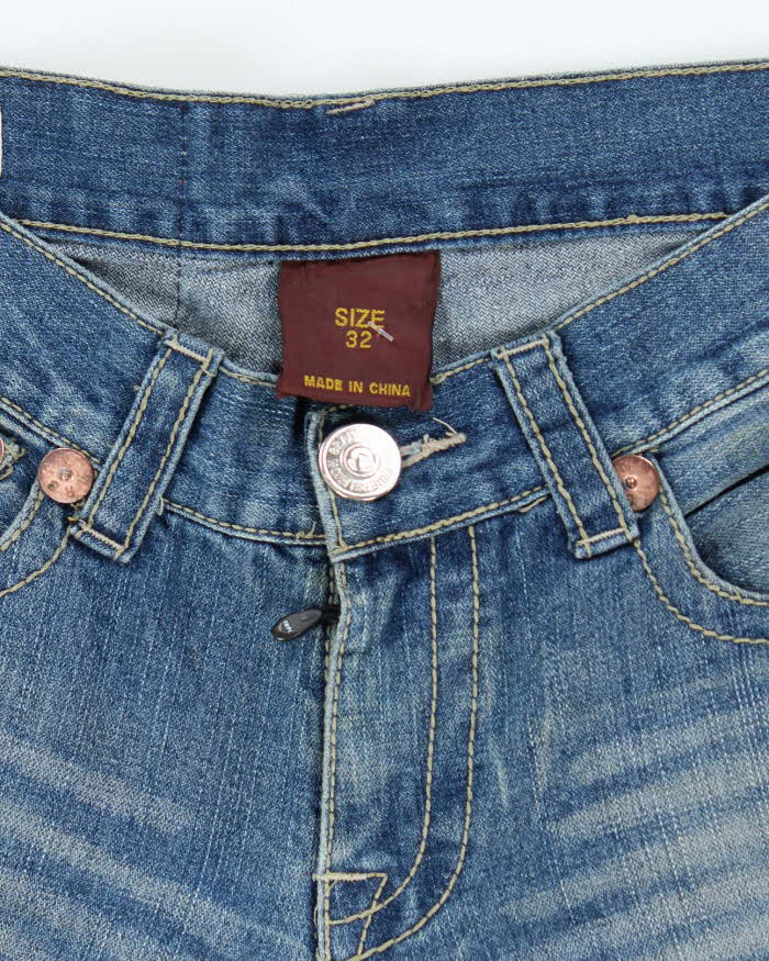 Vintage Y2K True Religion Medium Wash Straight Leg Jeans - W32 L29