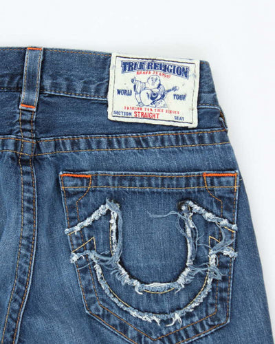 Vintage 2000's True Religion Dark Wash Straight Leg Jeans - W30 L32