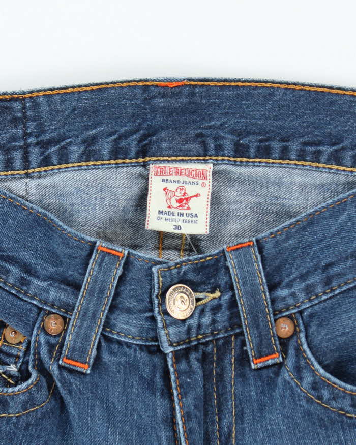 Vintage 2000's True Religion Dark Wash Straight Leg Jeans - W30 L32