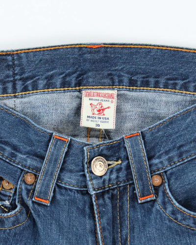 Vintage 2000's True Religion Dark Wash Straight Leg Jeans - W30 L32