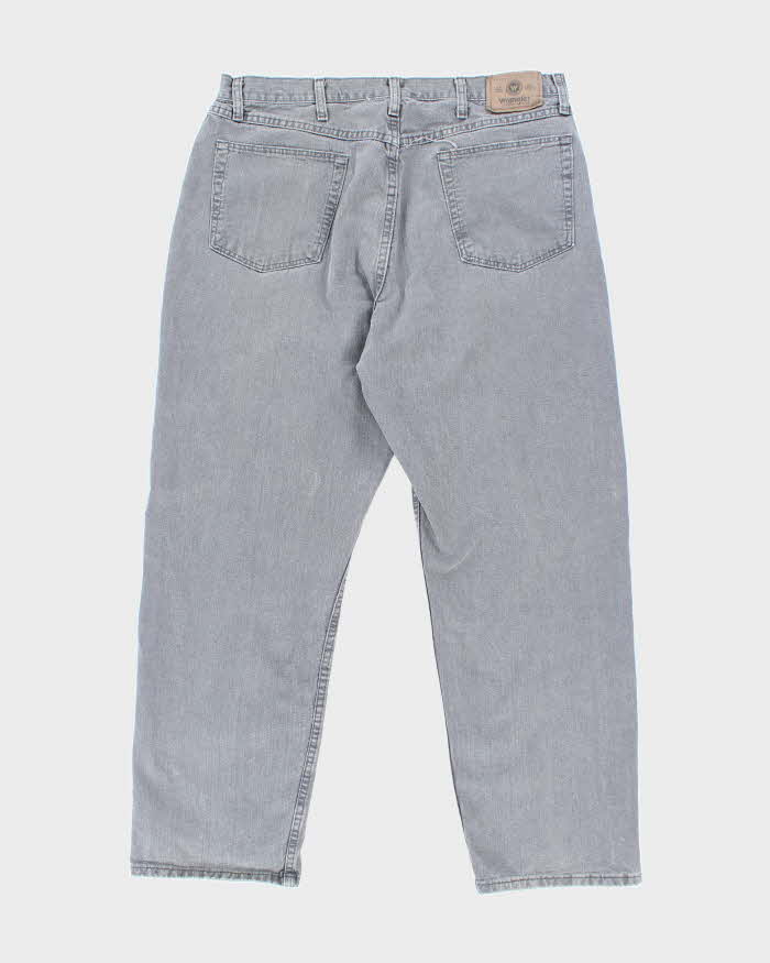 Vintage Wrangler Faded Grey Wash Relaxed Fit Jeans - W34 L29