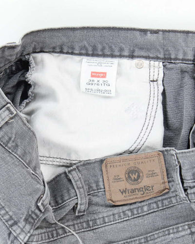 Vintage Wrangler Faded Grey Wash Relaxed Fit Jeans - W34 L29