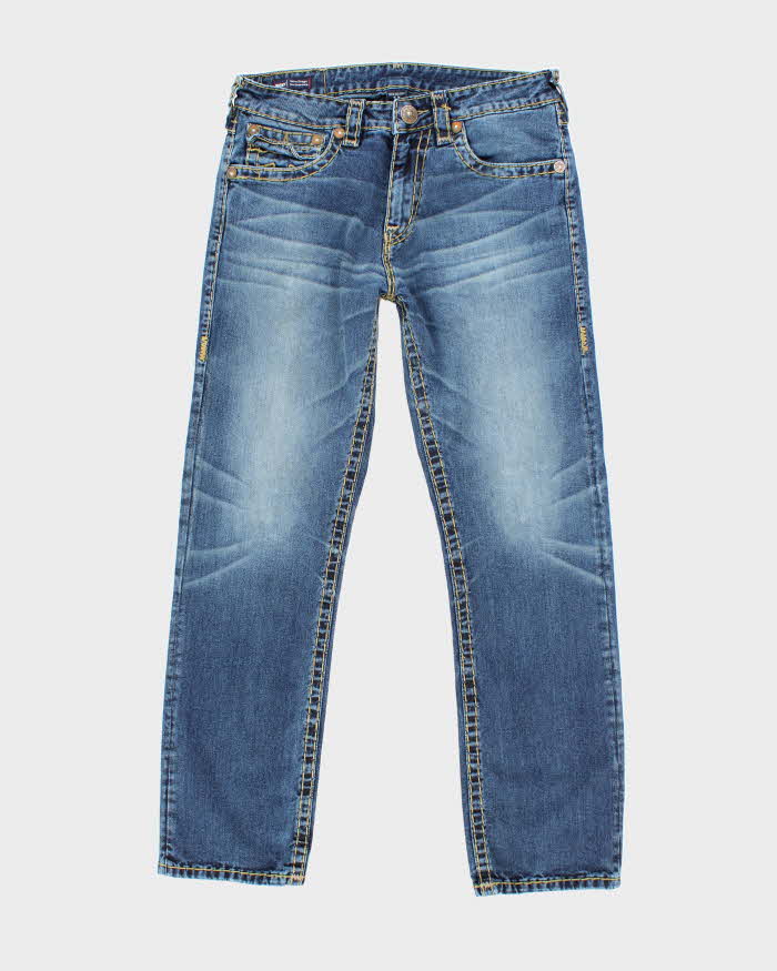 Vintage Y2K True Religion Dark Wash Relaxed Straight Fit Jeans - W32 L30