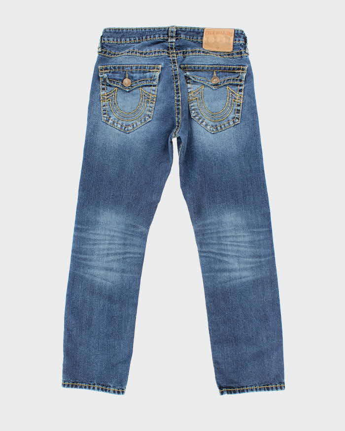 Vintage Y2K True Religion Dark Wash Relaxed Straight Fit Jeans - W32 L30
