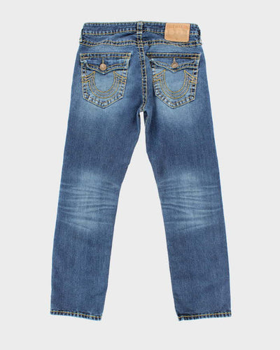 Vintage Y2K True Religion Dark Wash Relaxed Straight Fit Jeans - W32 L30