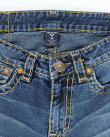 Vintage Y2K True Religion Dark Wash Relaxed Straight Fit Jeans - W32 L30