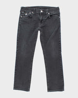 Vintage Y2K True Religion Black Wash Relaxed Fit Jeans - W34 L28