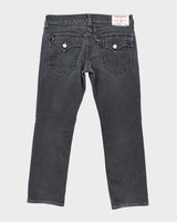 Vintage Y2K True Religion Black Wash Relaxed Fit Jeans - W34 L28
