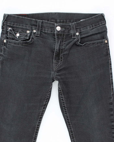 Vintage Y2K True Religion Black Wash Relaxed Fit Jeans - W34 L28