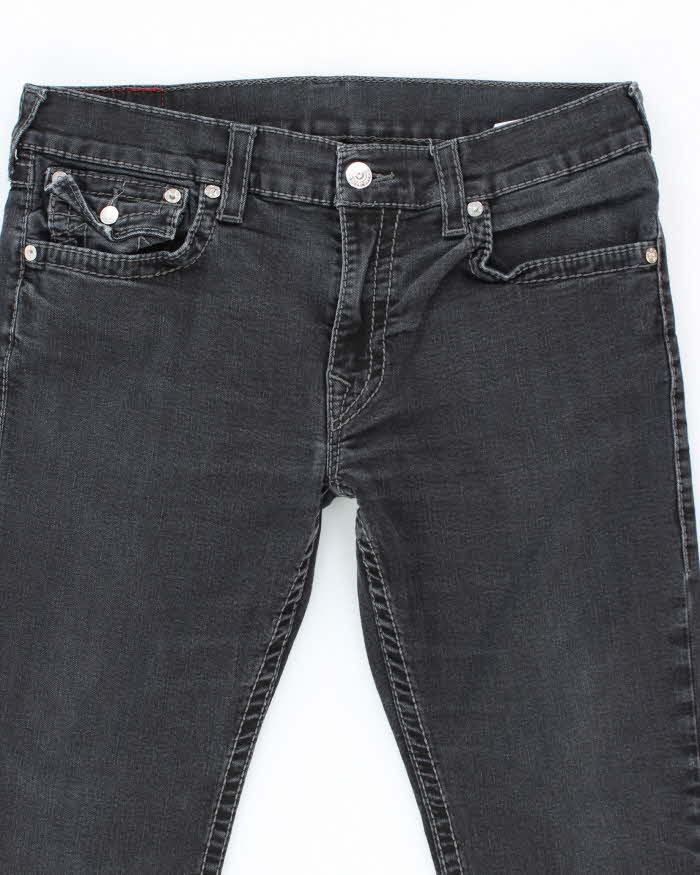 Vintage Y2K True Religion Black Wash Relaxed Fit Jeans - W34 L28