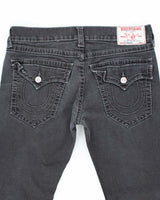 Vintage Y2K True Religion Black Wash Relaxed Fit Jeans - W34 L28