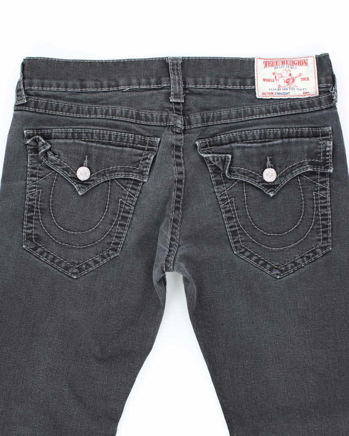 Vintage Y2K True Religion Black Wash Relaxed Fit Jeans - W34 L28