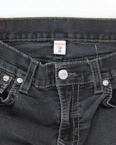 Vintage Y2K True Religion Black Wash Relaxed Fit Jeans - W34 L28