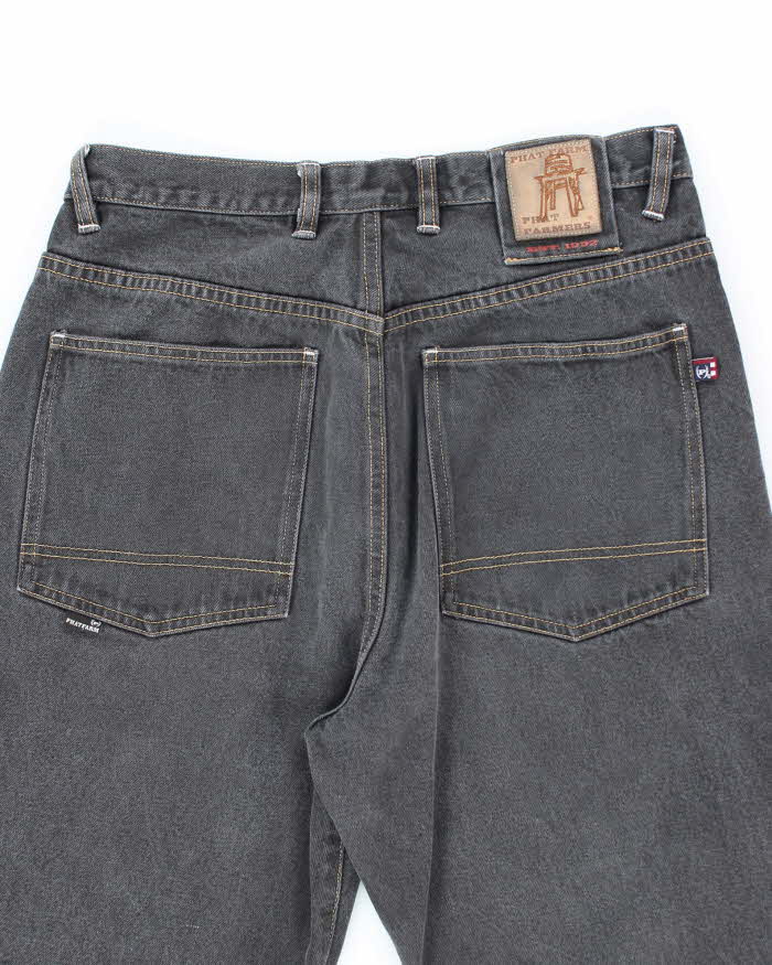 Vintage 2000's Phat Farm Wide Leg Grey Wash Jeans - W32 L31