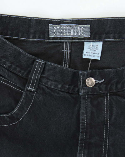 Vintage 90s Steelwing Wide Leg Jeans - W34 L32