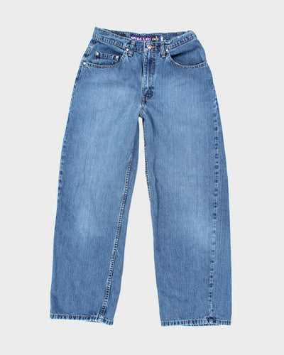 Vintage 90's Levi's Silver Tab Medium Wash Wide Leg Jeans - W28 L29