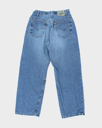 Vintage 90's Levi's Silver Tab Medium Wash Wide Leg Jeans - W28 L29
