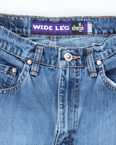 Vintage 90's Levi's Silver Tab Medium Wash Wide Leg Jeans - W28 L29