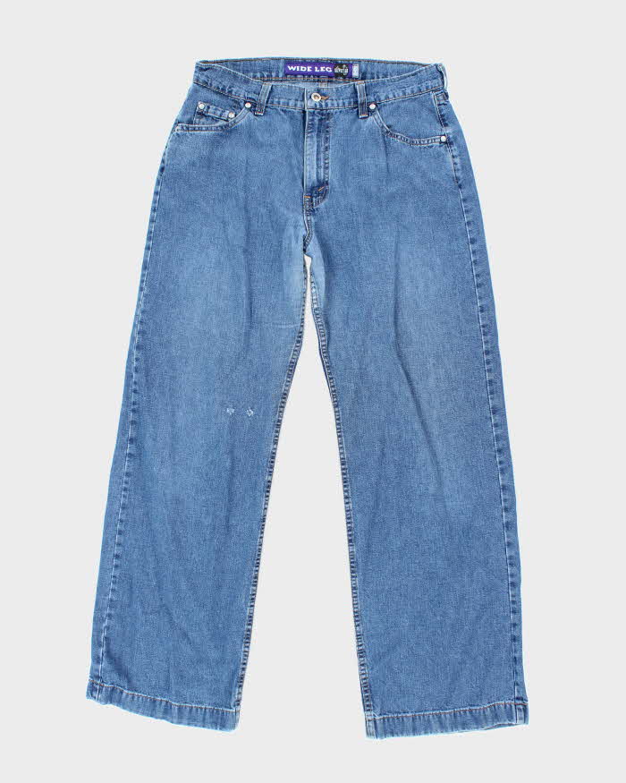 Vintage 90's Levi's Silver Tab Medium Wash Wide Leg Jeans - W32 L31