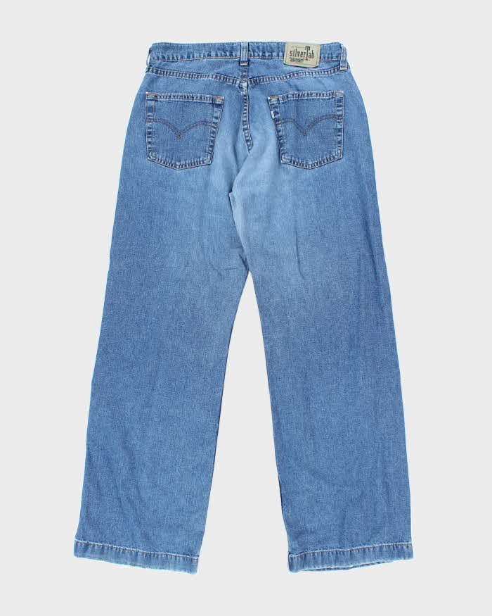 Vintage 90's Levi's Silver Tab Medium Wash Wide Leg Jeans - W32 L31