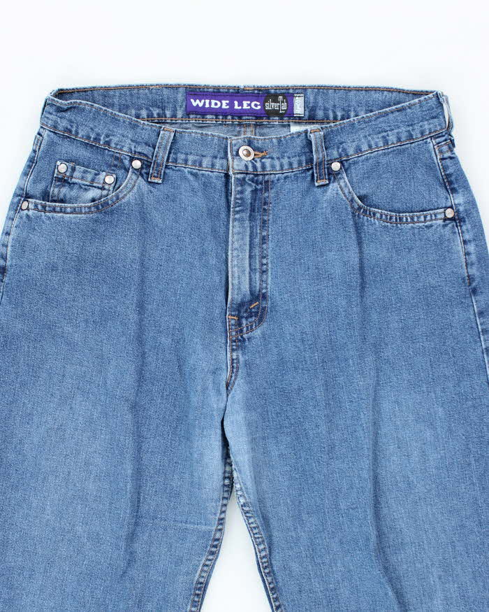 Vintage 90's Levi's Silver Tab Medium Wash Wide Leg Jeans - W32 L31