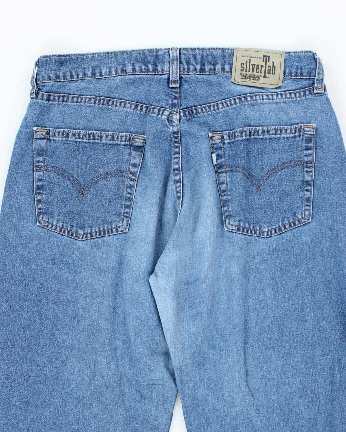 Vintage 90's Levi's Silver Tab Medium Wash Wide Leg Jeans - W32 L31
