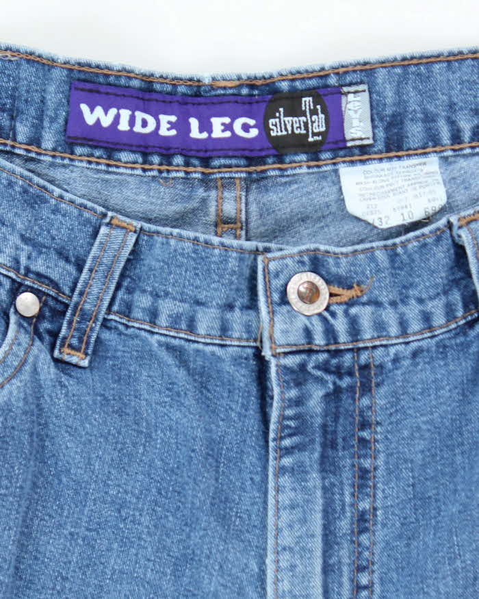 Vintage 90's Levi's Silver Tab Medium Wash Wide Leg Jeans - W32 L31