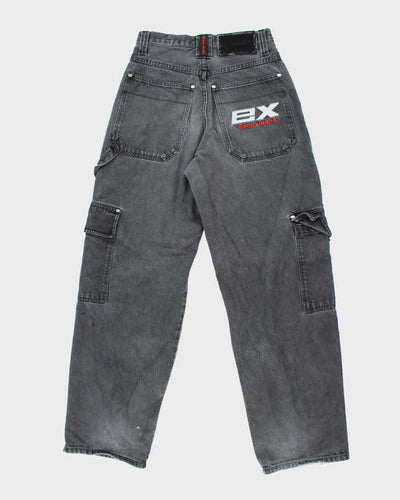 Vintage Y2K Exco Dark Wash Baggy Cargo Jeans - W36 L30