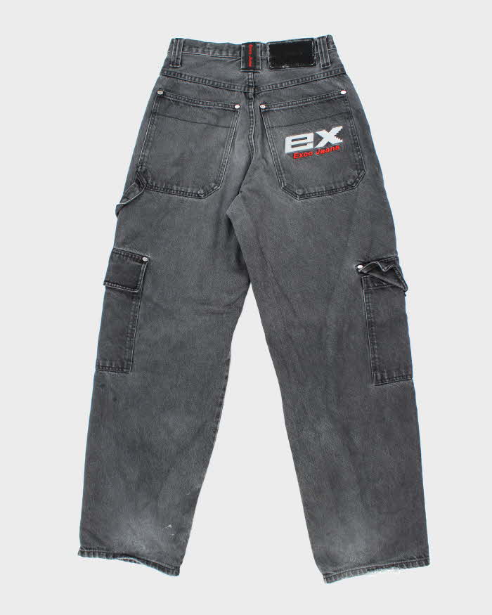 Vintage Y2K Exco Dark Wash Baggy Cargo Jeans - W36 L30